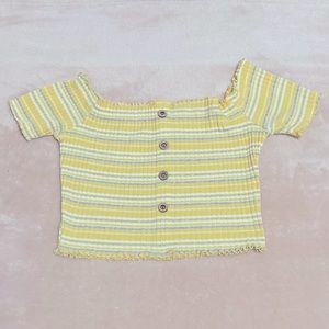 Love Tree. Off the shoulder crop top.